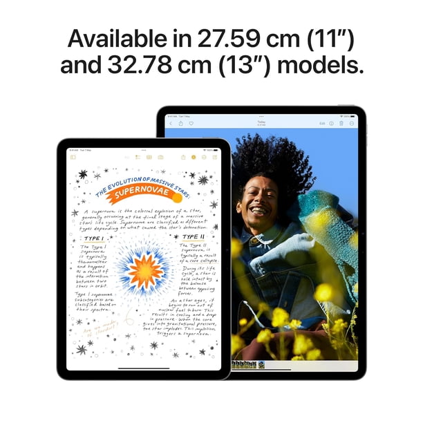Restored Apple iPad Air 13″ 128 GB M2 6th Generation Space Gray