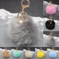thumbnail image 2 of Bangcool Porte-Clés Mode Créatif Pompon Pendentif Sac à Main Charme Cellulaire Charme, 2 of 8