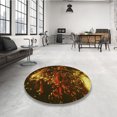 thumbnail image 4 of Ahgly Company Machine Washable Indoor Square Transitional Night Red Area Rugs, 8' Square, 4 of 7