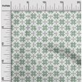thumbnail image 2 of oneOone Tissu en Coton et Soie Vert Forêt pour Robe Tissu Imprimé au Mètre 42 Pouces de Large, 2 of 5
