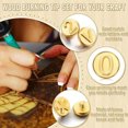 thumbnail image 3 of Binwennn Hot Tool With Alphabet 26 Letters Copper Or Digital Set —DIY Wood /Carving Set Wood Tip Set Tip Copper Pyrography Work For Wood Craft DIY Wood Locking for Woodworking Trade Show Lighting, 3 of 6