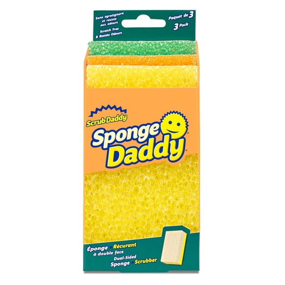 Scrub Daddy Éponge Daddy Éponge Double Face (Lot de 3)