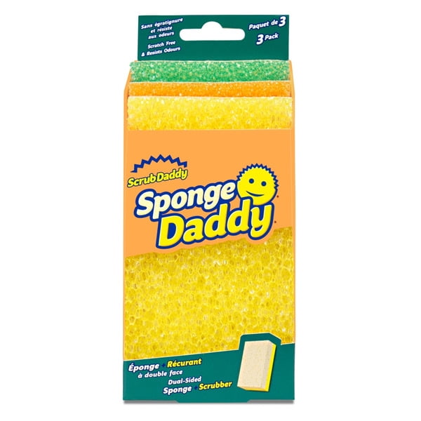 Scrub Daddy Éponge Daddy Éponge Double Face (Lot de 3)