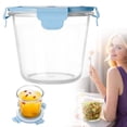 thumbnail image 2 of Glass Soup Storage Containers with Airtight Lids Round Borosilicate Glass Food Prep Bowls Meal Prep Containers for Lunch Salad Leftovers Microwave Freezer Oven Dishwasher, 2 of 9