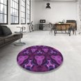 thumbnail image 4 of Ahgly Tapis Rectangulaire Lavable en Machine Intérieur Transitionnel Orchidée Foncée Violet, 5 Pieds x 8 Pieds, 4 of 7