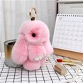 thumbnail image 2 of Lubelski Bunny Keychain Super Soft Faux Plush Lovely Rabbit Doll Plushies Backpack Decor Colored Stuffed Rabbit Pendant Children Doll Toy Birthday Gift, 2 of 8