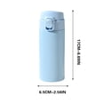 thumbnail image 3 of EGNMCR Tasses Portables et à la Mode Gobelet d'Eau en Acier Inoxydable pour Hommes et Femmes avec Poignée Couvercle à Ressort Gobelet Isotherme Bouteille d'Eau 320 ml, 3 of 6