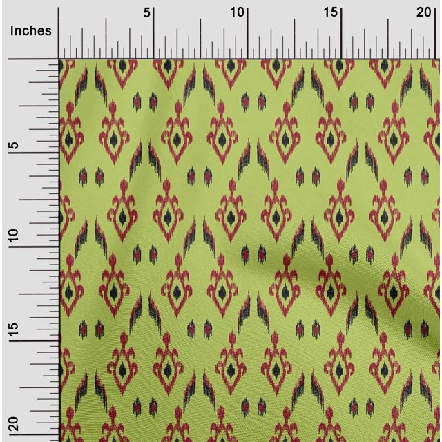 oneOone Tissu Jersey Viscose Style Argyle Imprimé Ikat BTY 60 Pouces de Large