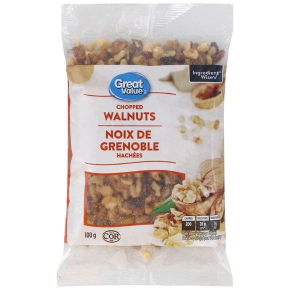 Noix de Grenoble hachées Great Value 100g