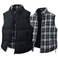 thumbnail image 2 of Cardigans pour Hommes, Chandails Sans Manches à Capuche à Fermeture Éclair, Chauds et Tendance, 2 of 6