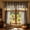 Black, variant on Kitchen Curtains, TOUMENY Semi-Sheer Light Filtering Heat Insulating Curtains, 3 Piece Set Polyester Small Coffee Curtains for Basement Bedroom Balcony Window, Red