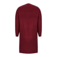 thumbnail image 4 of Sentmoon Womens Sweaters Oversized Long Sleeve Chunky Cardigan Sweaters for Women Breathable Loose Knitted Fall Clothes with Pocket Winter Trendy for Work Appropriate Sweater Wine S, 4 of 7