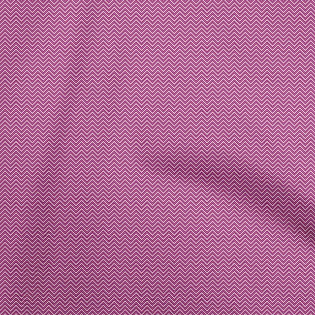 oneOone Rayon Dark Magenta Fabric Chevron Sewing Craft Projects Fabric Prints By Yard 56 Inch Wide