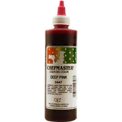 Chefmaster Liqua-Gel Food Colour - Deep Pink, 10.5 oz