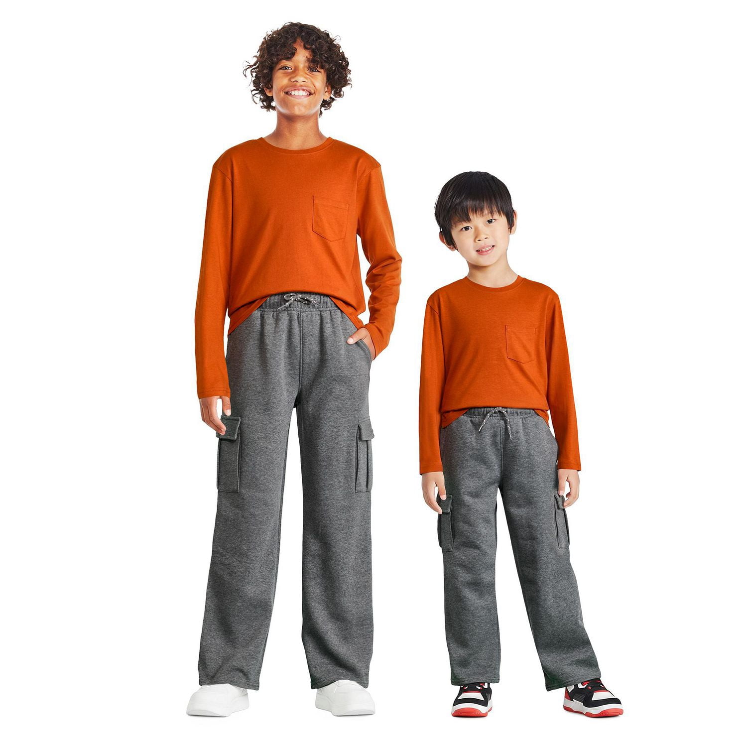 Pantalon de survêtement cargo en molleton George pour garçons
