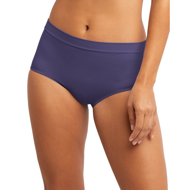 Bali Womens One Smooth U All Around Smoothing Brief, 7, Pop Art Purple
