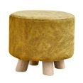 thumbnail image 4 of Lipstore Pouf Repose-Pieds Rond Petit Pouf Créatif pour Entrée Intérieure Chambre de Bébé Jaune, 4 of 8