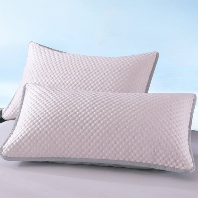 Fiber Pillow Core Isolation Pillow Yellow Cover Hotel Protective Cover Breathable Oil Proof Friendly Household Pillowcase