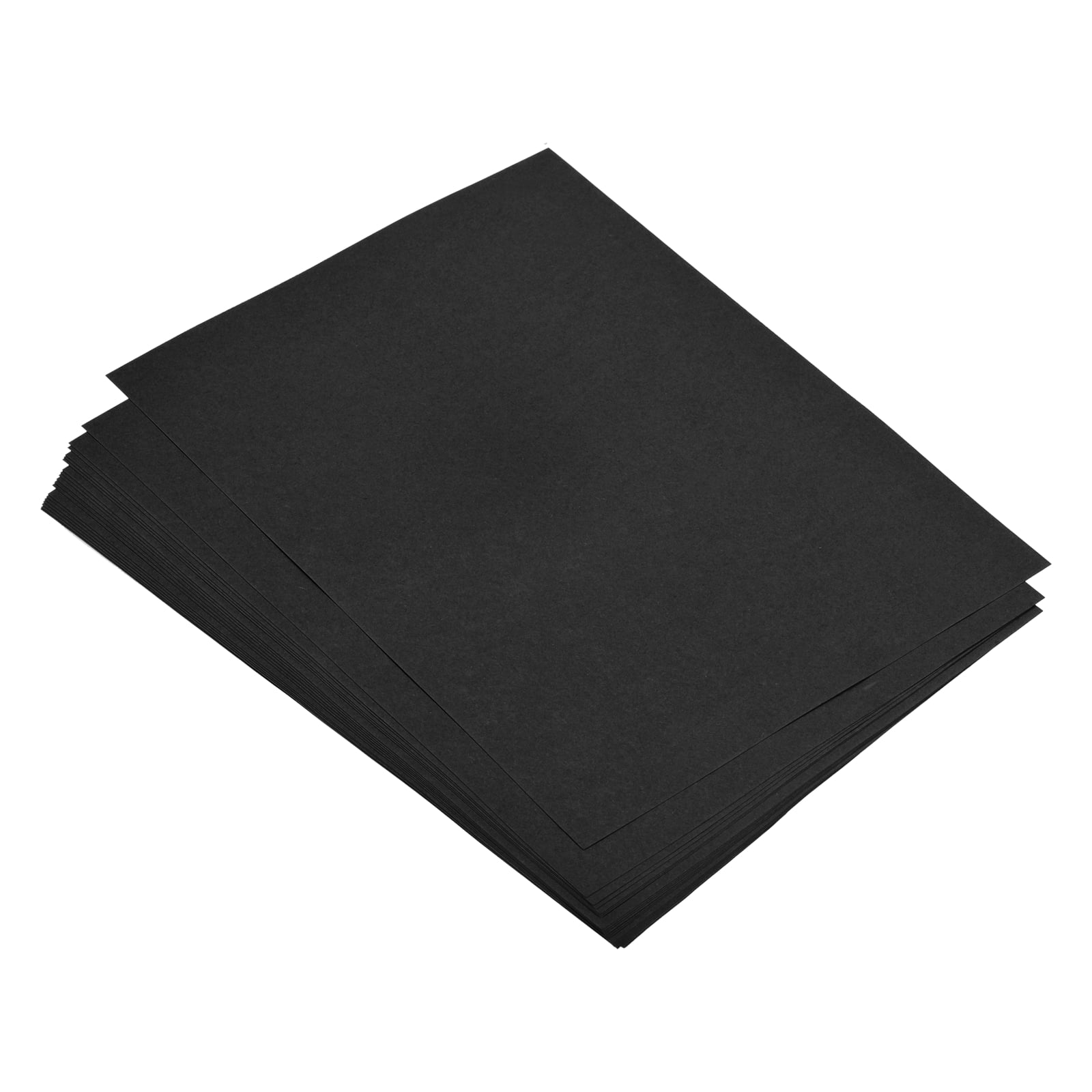 Uxcell 50 Sheets Colored Copy Paper 11.8x7.9 Inch A4 Printer Paper 80gsm Black for Office Printing, Document Copying, Invitations, Forms, Art Projects