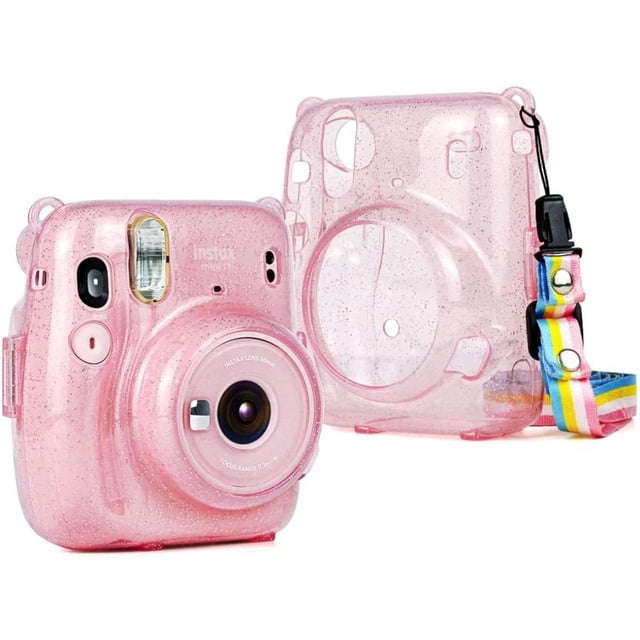 Suitable for Instax Mini 11 Instant Camera Transparent Storage Shell Flash Powder Shell Protective Sleeve Anti-scratch Anti-fall Camera Storage Bag