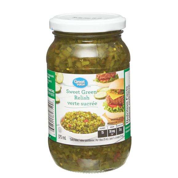 Great Value Relish Verte Sucrée