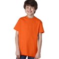 thumbnail image 4 of Hanes 5450 Authentic Tagless Kid Cotton T-Shirt Orange Medium, 4 of 5
