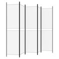 thumbnail image 3 of vidaXL 5-Panel Room Divider White 250x200 cm Fabric, 3 of 5
