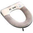 thumbnail image 1 of Soft Plush Zipper Wc Mat Universal Soft Toilet Seat Cover with Handle Toilete Accessories, 1 of 5