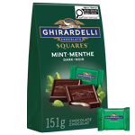 GHIRARDELLI Mint Carré de chocolat noir, 151-Gram sac