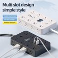 thumbnail image 4 of 16-in-1 Power Strip with Switch & Surge Protection, 16 in 1 Surge Protector, Flat Plug Power Strip Surges Protector, 16 Ac Outlets, 3 USB & 2 Type-C Ports, Time Display for Home,Office (#a-black-10ft), 4 of 7