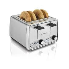Hamilton Beach Modern 4-Slice Toaster in Chrome