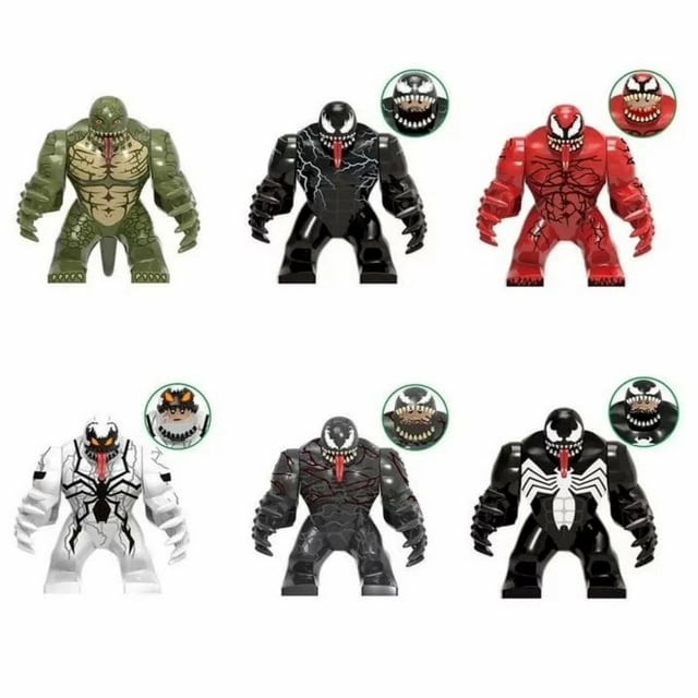 6-Piece Action Figure Building Blocks Set - Creative Construction Toys for Kids