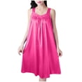 thumbnail image 1 of COM1950s Robe d'Été pour Femmes, Robe pour Femmes, Mode Femmes Été Col en V Décontractée Unie Sans Manches Chemises de Nuit Robe, Robe d'Été pour Femmes, Robe d'Été pour Femmes, Vêtements d'Été pour Femmes, 1 of 4