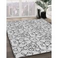 thumbnail image 3 of Ahgly Company Tapis d'Intérieur Lavable à la Machine, Carré, Transitionnel, Gris, Tapis de Zone, 8 Pieds Carré, 3 of 7