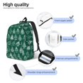 thumbnail image 3 of Vsdgher Christmas Trees Print Canvas Backpack Travel Rucksack Unisex Knapsack 15.7/17.7Inch Laptop Backpack for Work,College-Small, 3 of 5