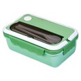 thumbnail image 2 of Lunch Boxes and Bags Aqestyerly Divided Lunch Box, Microwave Heated Plastic Lunch Box, Microwave Oven Student Meal Box Office Worker Portable Tableware Meal Box, 2 of 3