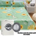 thumbnail image 3 of Bed Sheets Full Ice Silk Bedding Three Piece Set Breathable Soft Bed Sheet Luxurious Silk Bed Sheet and Pillowcase Realistic and Interesting Patterns Bedding Sets Full, 3 of 6