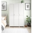 thumbnail image 2 of Systembuild Evolution Lory Framed 3 Door Wardrobe, White, 2 of 8