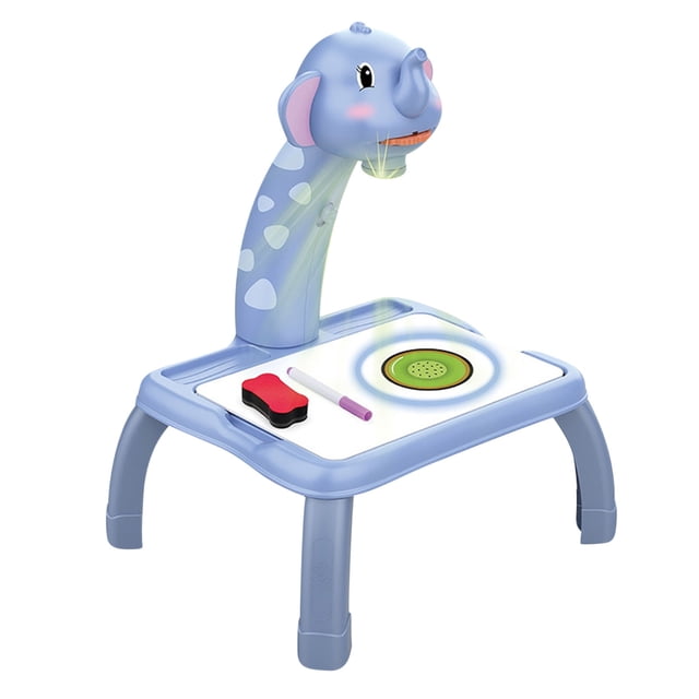 Blue Childrens Art Projector Set With Discs For Tracing Drawing Educational Toy For Creative Play Age 3 Plus Plastic