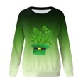 thumbnail image 4 of QIPOPIQ Chandails à Manches Longues pour Femmes T-Shirts de la Saint-Patrick Chandail Shamrock T-Shirt Vert Hauts T-Shirts de la Saint-Patrick Tuniques à Col Rond pour Dames T-Shirts de Fête T-Shirts Graphiques Aubaines, 4 of 4