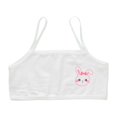 thumbnail image 1 of MIASHUI Girls Sports Bras Lightweight Seamless Crop Top Training Bra,White,9-13 Years, 1 of 9