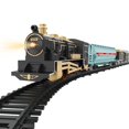 thumbnail image 2 of LSLJS Train Électrique pour Enfants avec Plusieurs Scènes, Éclairage, Musique, Modèles de Train Rétro, Jouets Cadeaux pour Enfants, Cadeaux Jouets de Noël pour Garçons et Filles, Cartoon Train, 2 of 8