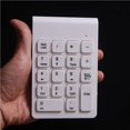 thumbnail image 3 of braveheart USB Wireless 18 Keys Keyboard Professional Number Keyboards Battery Powered for Laptop Accounting Computer Desktop White 1Set, 3 of 6