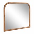 thumbnail image 1 of Kate and Laurel Glenby Transitional Wide Arch Wall Mirror, 34 x 28, Rustic Brown, Wooden Farmhouse Arched Bathroom Mirror with Rounded and Stepped Frame Profile, 1 of 8