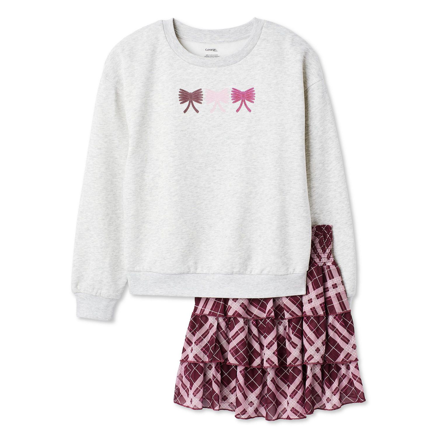 Ensemble 2 pièces avec jupe-short George pour filles