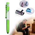 thumbnail image 1 of ZTTD 1Pcs Multifunction Stylus Pen Capacitive Touch Screen Ballpoint Pen with LED Light, Foldable Phone Holder Stand for Writing in the Dark, 1 of 9