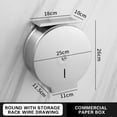thumbnail image 3 of Dadatutu Commercial Jumbo Toilet Paper Dispenser, Wall Mount Stainless Steel 10 Inch Roll Toilet Paper Holder Bath Tissue Dispenser Lock Key, 3 of 3