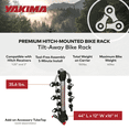 thumbnail image 4 of Yakima RidgeBack 5-Bike Hitch Mount Carrier, Tilt-Away Bicycle Rack for Car, Truck & SUV, 4 of 12