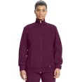 thumbnail image 1 of Cherokee Women's Infinity Zip Front Warm-up Jacket, Wine, 5X-Large, 1 of 4