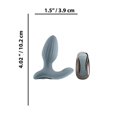 thumbnail image 4 of NS Novelties Renegade Summit Rechargeable Silicone Prostate Anal Sex Toy with Remote Control, Gray, 4 of 5